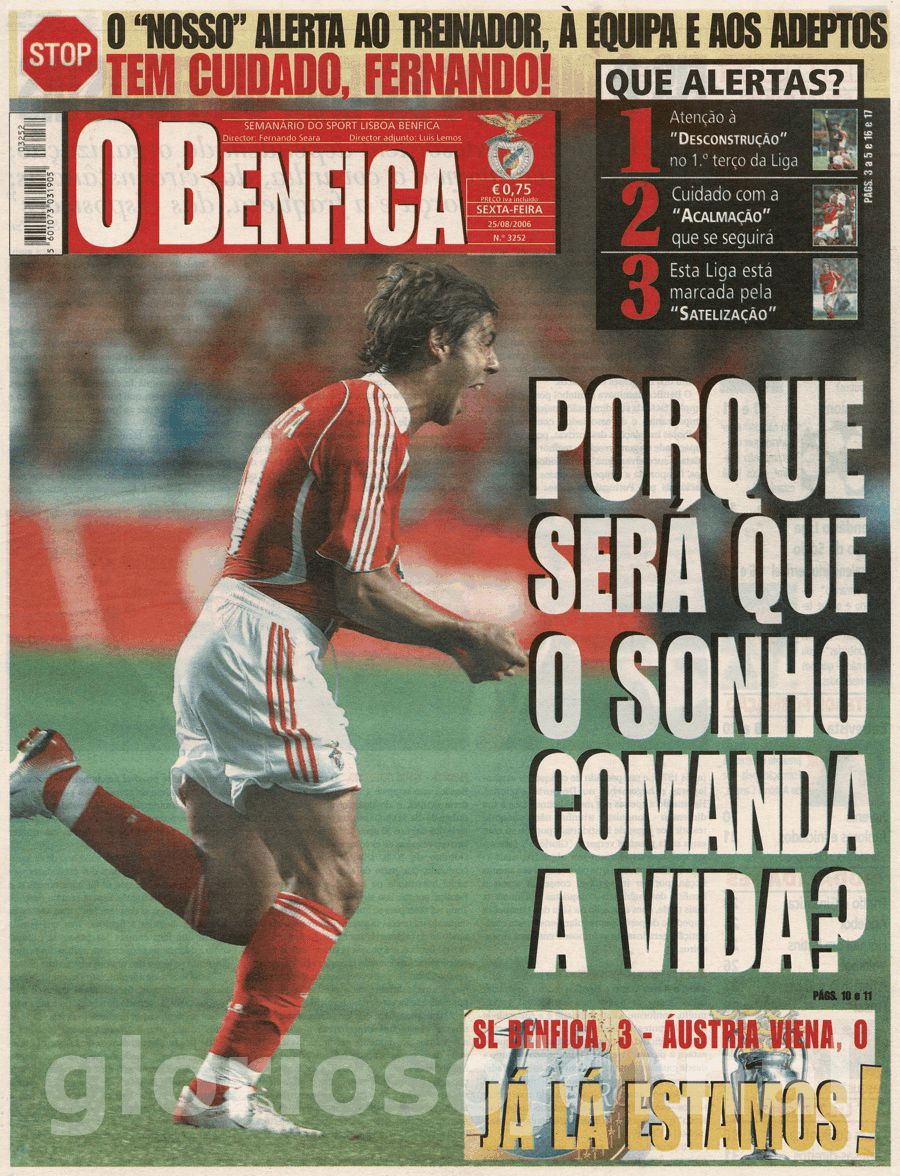 jornal o benfica 3252 2006-08-25